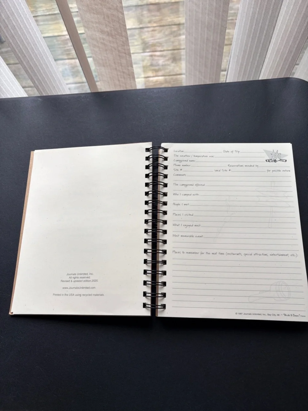 Journals Unlimited Happy Camper Glamping Journal